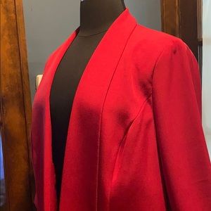 Kasper Shawl Collar Red Blazer - size 20W - NWOT